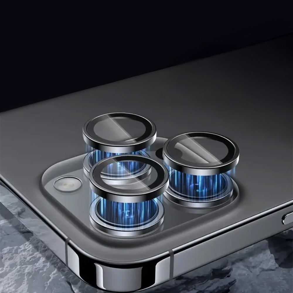 Kameras aizsargstikli iPhone 18 Pro/18 Pro Max – Tel Protect 3D Lens, 3 gab., caurspīdīgi