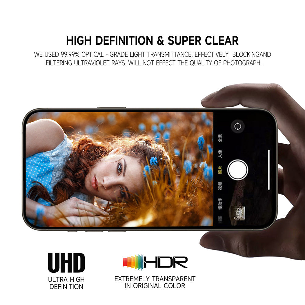 Kameras aizsargstikli iPhone 18 Pro/18 Pro Max – Tel Protect 3D Lens, 3 gab., caurspīdīgi
