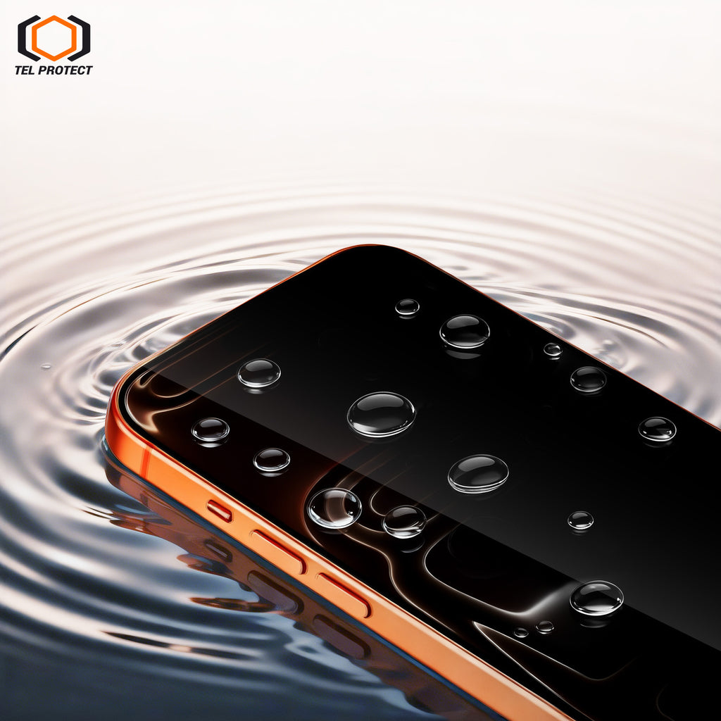 Tel Protect Dust-Free Easy Fit Privacy Full Glue 6D aizsargstikls iPhone 18 Pro, melns, 2 gab.