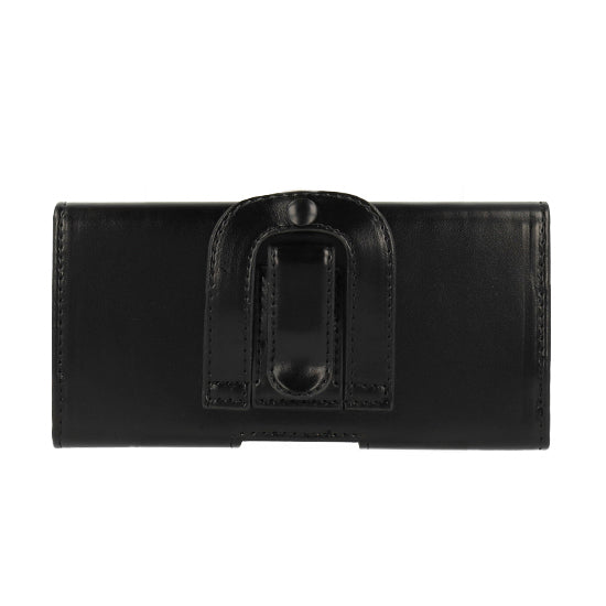 Aizsargvāciņš iPhone 5/Nokia 215 4G/225/5310 2020 black, leather – Telone VIVA Belt Holster (SIZE 10) (125x60x14 mm) — attēls 2