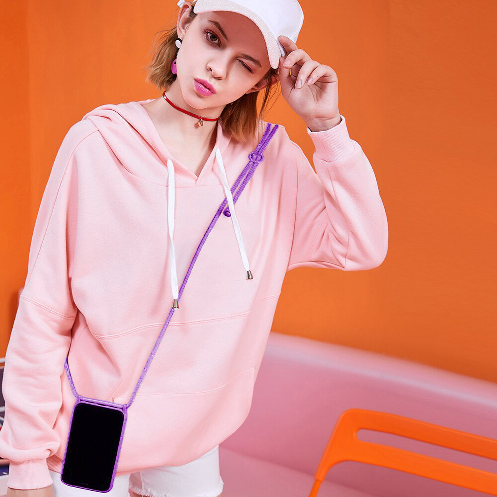 Aizsargvāciņš iPhone 11 Pro – Strap Silicone, violets — attēls 3