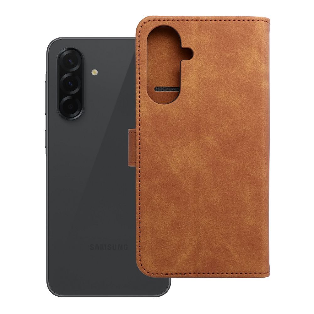 Atverams vāciņš Samsung Galaxy A36 5G – Tender Book, brūns