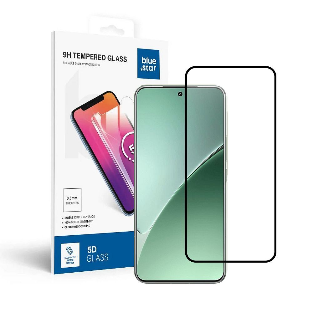 Tempered Glass Blue Star  - Xiaomi 15 Pro - black Tempered Glass Blue Star