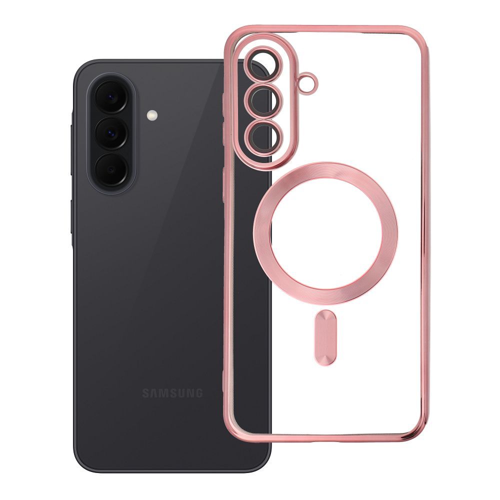 Case for Samsung A37 Electro Mag Cover compatible with MagSafe gold-rose