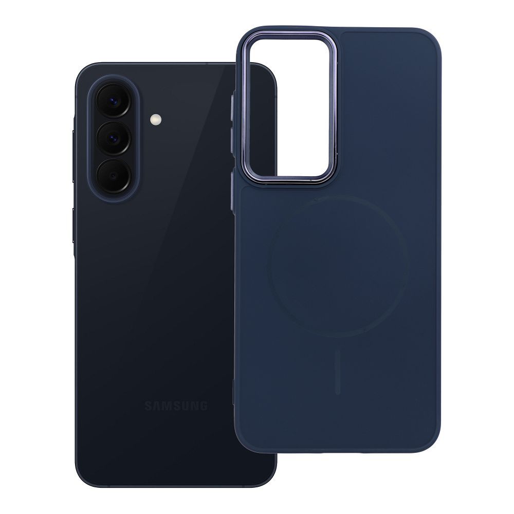Case for Samsung A57 Frame Mag Cover compatible with MagSafe navy blue