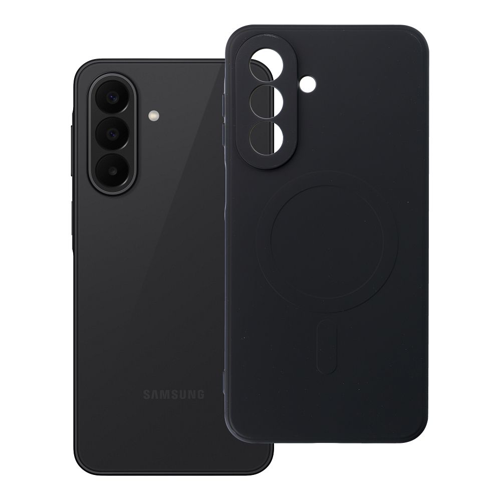 Case for Samsung A27 Silicone Mag Cover compatible with MagSafe (camera protection) black