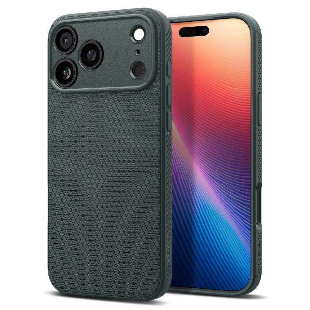 Aizsargvāciņš iPhone 17 Pro – Spigen Liquid Air ACS10333, Abyss Green (tumši zaļš)