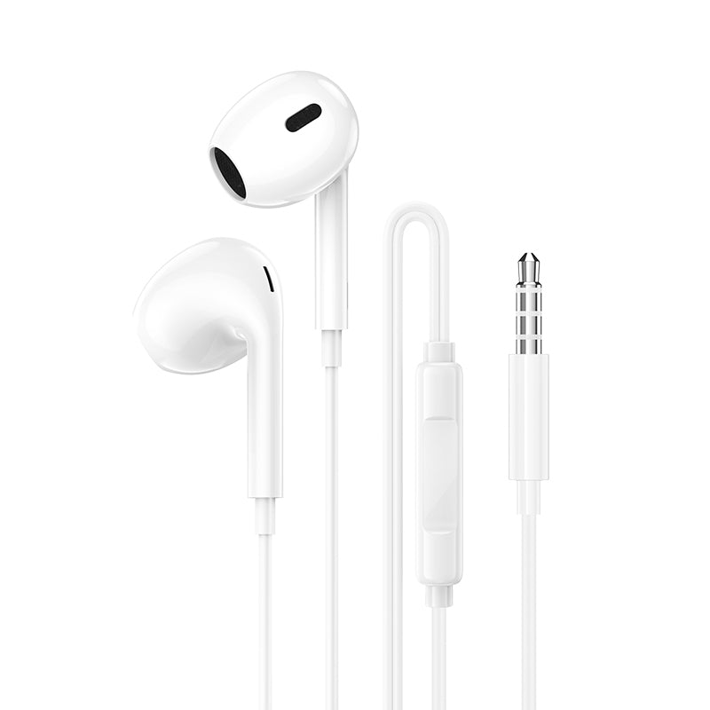 Mikrofons Borofone Earphones BM100 Max Fuente with microphone white