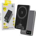 Ārējais akumulators Blavec BJ-03 5000 mAh, 22,5 W, MagSafe 3-in-1, pelēks alumīnijs