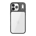 Aizsargvāciņš iPhone 17 Pro transparent – Rock Guard Lens Protection Series, melns