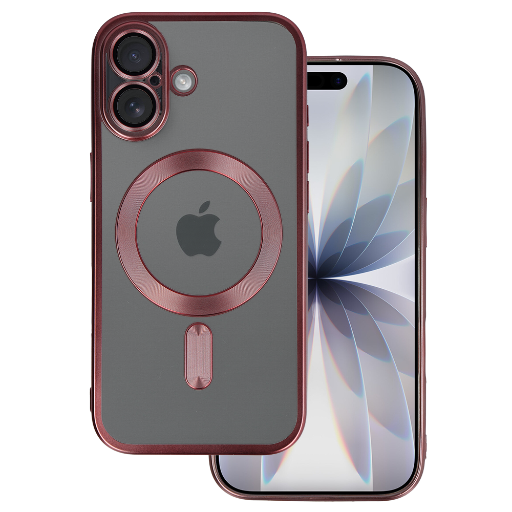 Aizsargvāciņš iPhone 17 – Metallic Magsafe, rozā