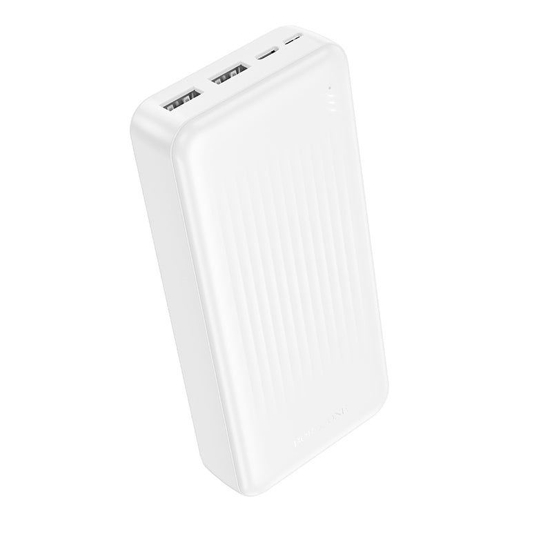 Ārējais akumulators Borofone Power Bank 20000mAh BJ78A Clever - 2xUSB - white