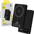 Ārējais akumulators Blavec Power Bank 10000mAh BJ-03 Slim 13,5mm - Type C - 22,5W magnetic Magsafe 3 in 1 (PBBJ03-MC10B) black aluminum