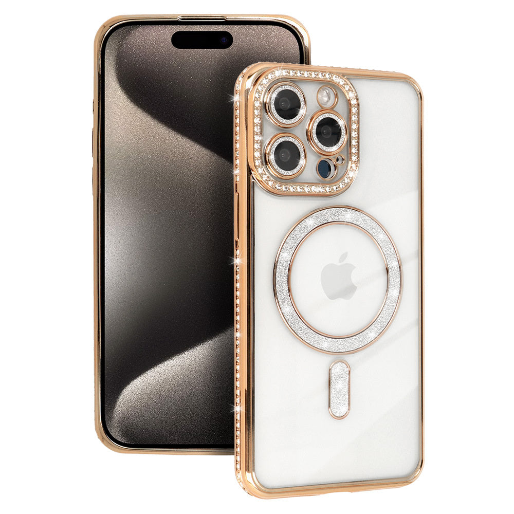 Aizsargvāciņš Xiaomi Redmi Note 15 5G zelta – Bling MagSafe