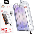 Tel Protect Dust-Free Easy Fit Full Glue 6D aizsargstikls Samsung Galaxy S26, melns, 2 gab.