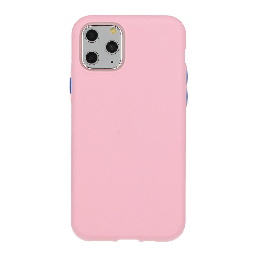 Solid Silicone silikona vāciņš iPhone 12 mini, gaiši rozā