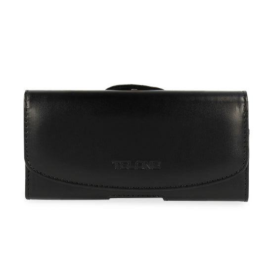 Aizsargvāciņš iPhone 5/Nokia 215 4G/225/5310 2020 black, leather – Telone VIVA Belt Holster (SIZE 10) (125x60x14 mm)