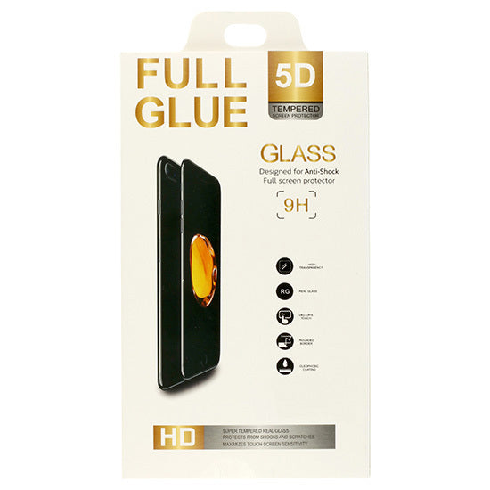 Aizsargstikls iPhone 11 PRO MAX – Full Glue 5D, melns