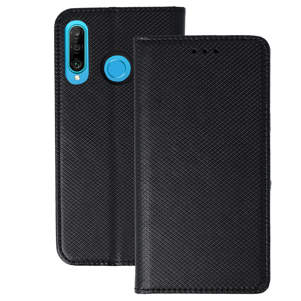 Aizsargvāciņš HUAWEI P30 LITE – Smart MAGNET, melns