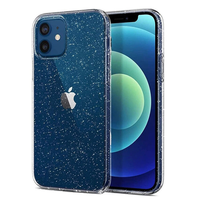 Aizsargvāciņš iPhone 12 Pro Max – Crystal Glitter, sudraba