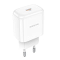 Uzlādes adapteris Borofone Wall charger BN3 Premium - Type C - QC 3.0 PD 2.0 20W white