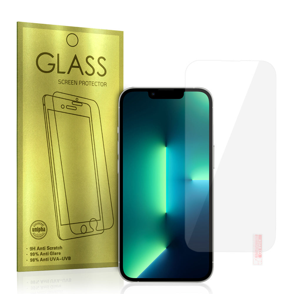 Aizsargstikls iPhone 13 PRO MAX/14 PLUS – Gold