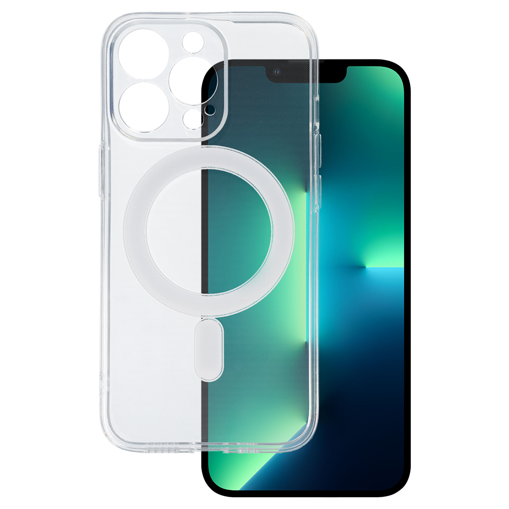 Aizsargvāciņš iPhone 13 Pro Max – TEL PROTECT MagSilicone, caurspīdīgs