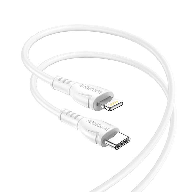 Kabelis Borofone Cable BX51 Triumph - Type C to Lightning - 2,4A 1 metre white