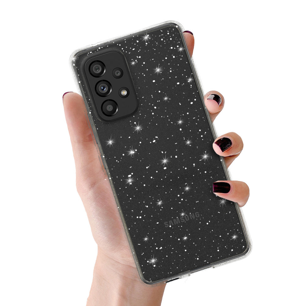 Aizsargvāciņš Samsung Galaxy A33 5G – Crystal Glitter, sudraba