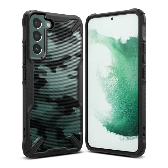 Aizsargvāciņš Galaxy S22 Plus - Camo – RINGKE Fusion X, melns