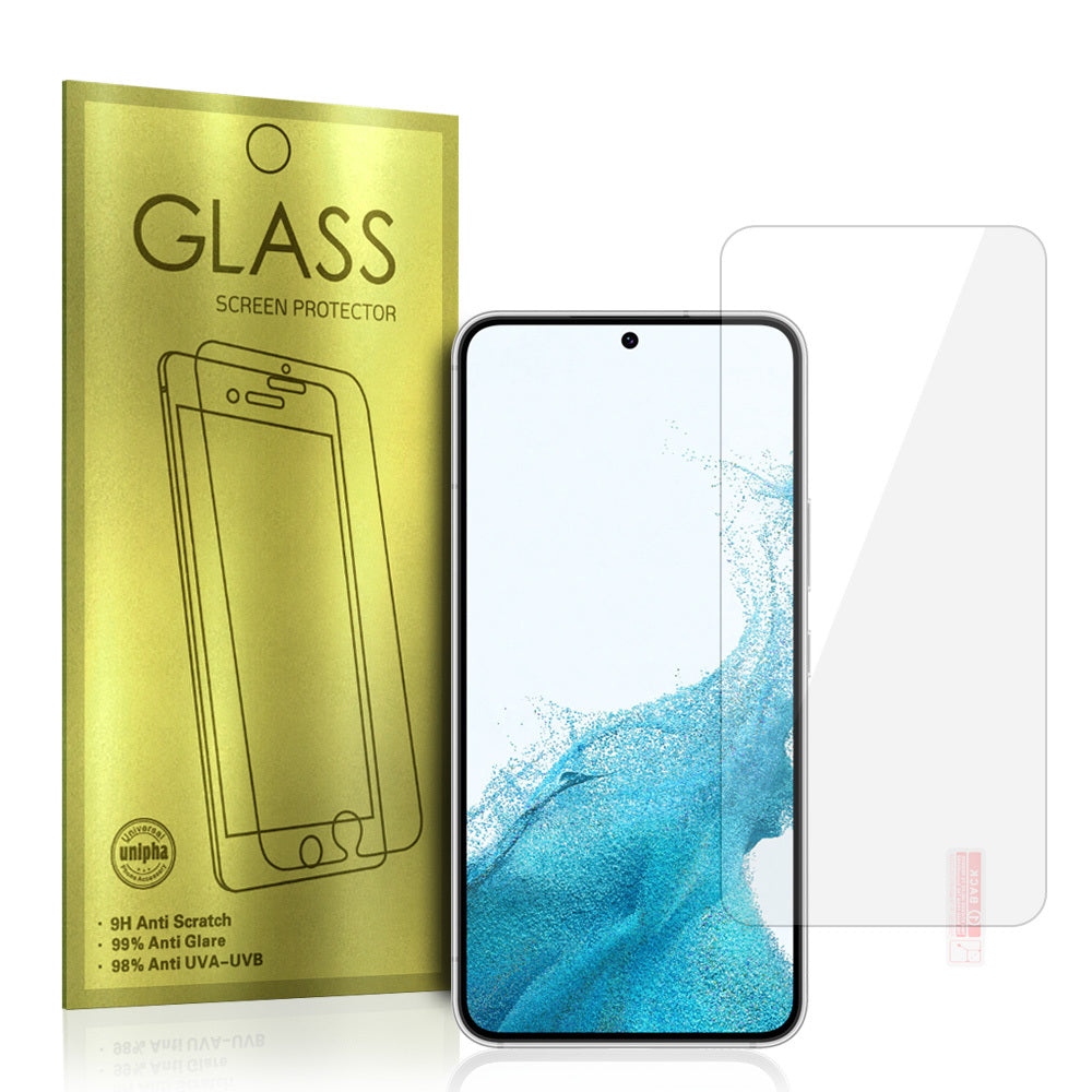 Aizsargstikls Samsung GALAXY S22 – Gold (with fingerprint unlock)