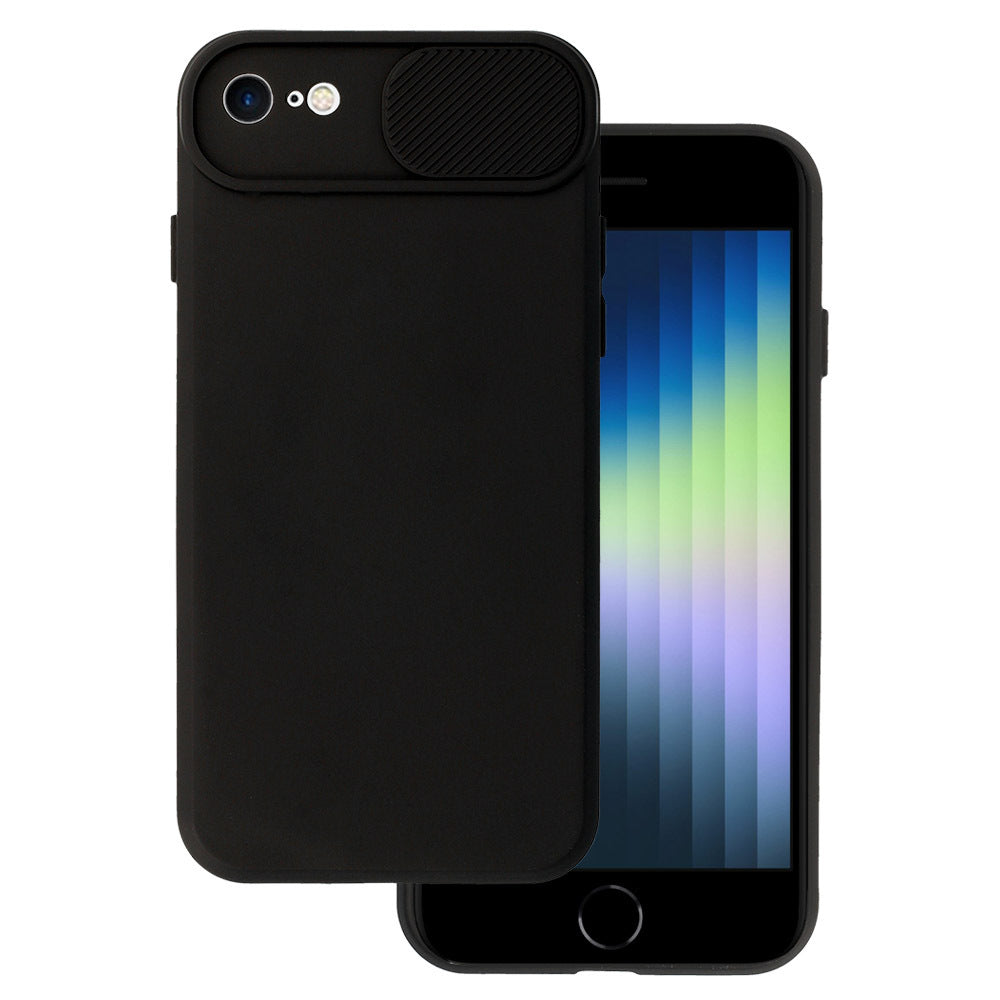 Aizsargvāciņš iPhone 7 Plus/8 Plus – Camshield Soft, melns