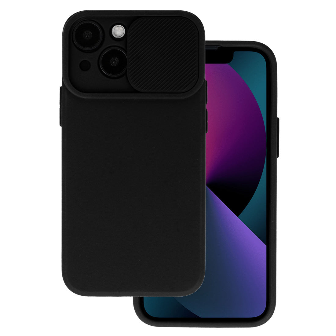Aizsargvāciņš Samsung Galaxy A12 – Camshield Soft, melns