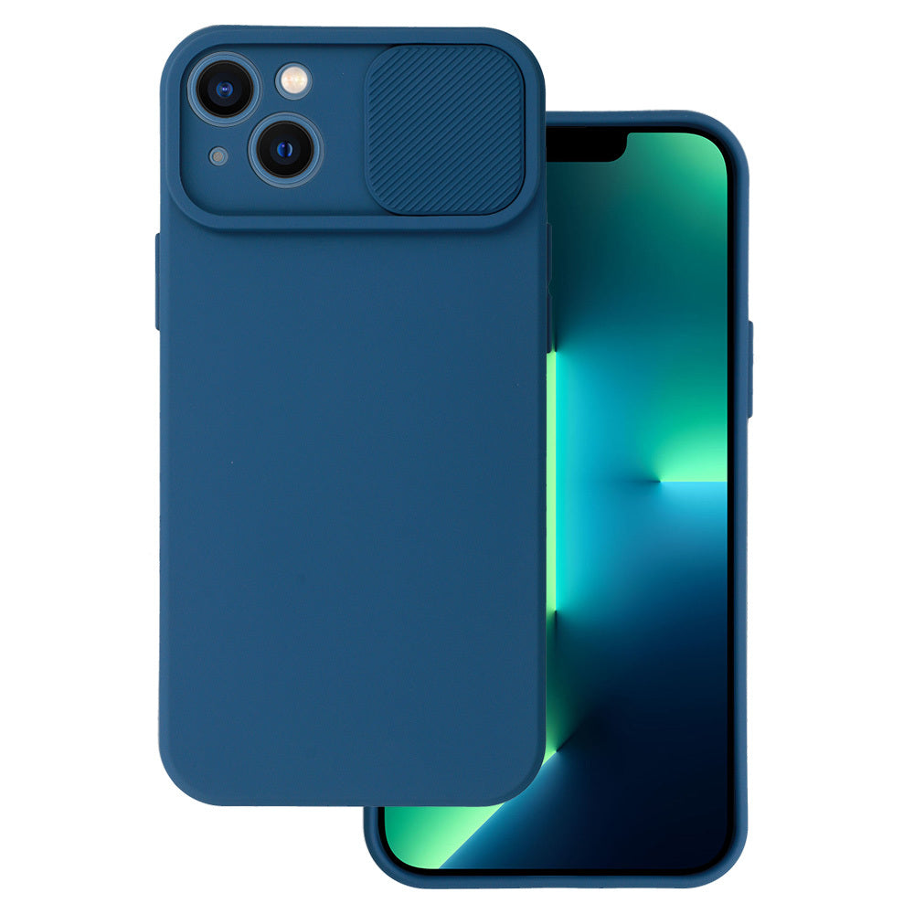 Aizsargvāciņš iPhone 14 – Camshield Soft, tumši zils