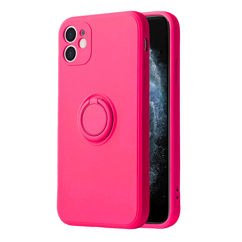 Vennus Silicone Ring vāciņš iPhone 14 Plus, rozā