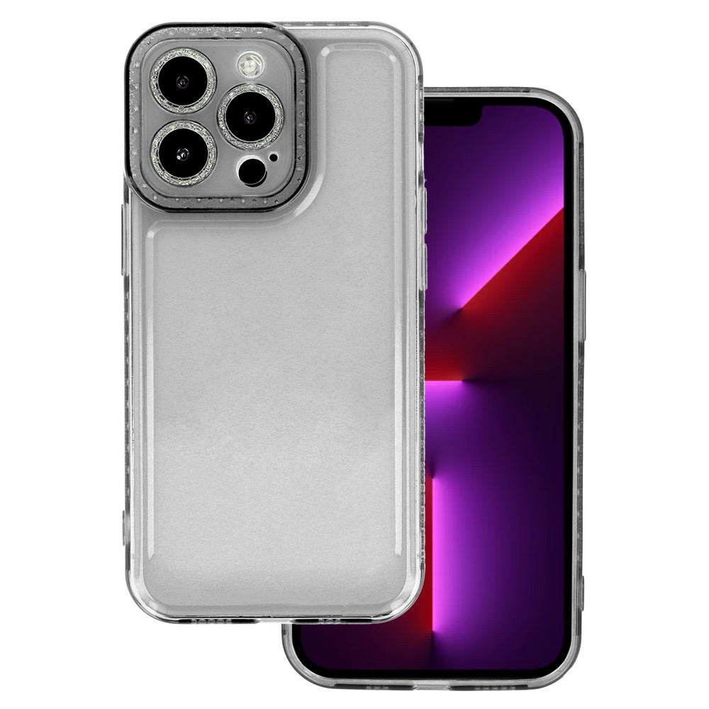 Crystal Diamond 2 mm aizsargvāciņš iPhone 12 Pro, melns