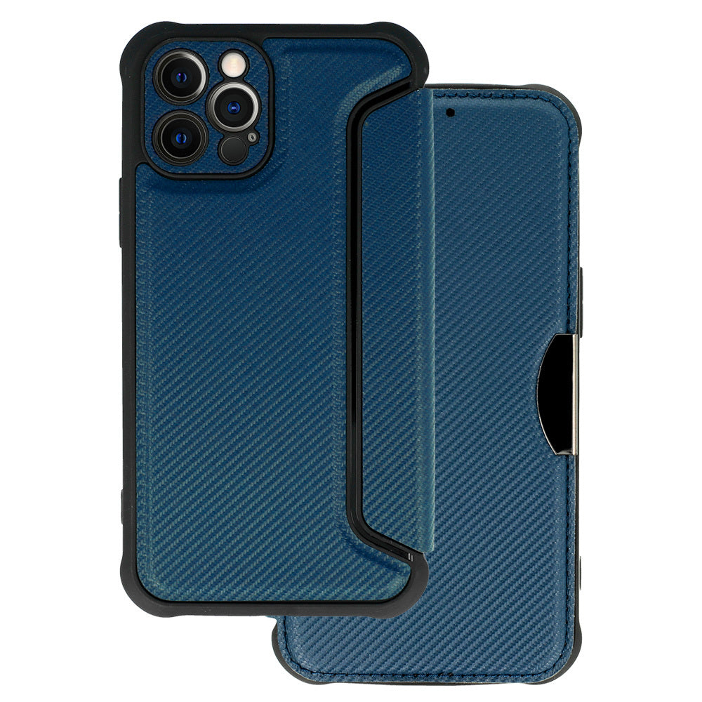 Aizsargvāciņš iPhone 12 Pro – Razor Carbon, tumši zils