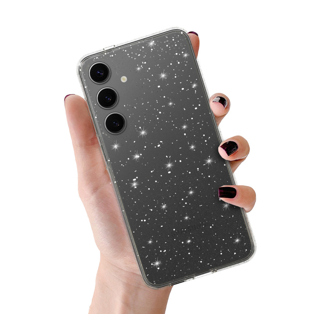 Aizsargvāciņš Samsung Galaxy A14 4G/5G – Crystal Glitter, sudraba