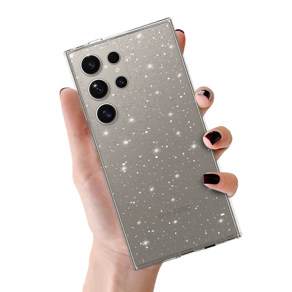 Aizsargvāciņš Samsung Galaxy S23 Ultra – Crystal Glitter, sudraba