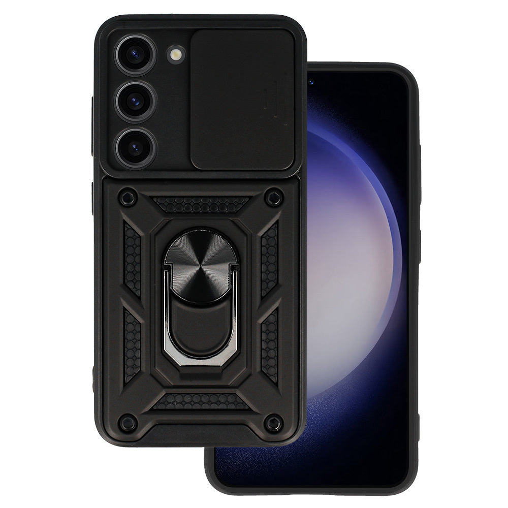 Aizsargvāciņš Samsung Galaxy S23 Plus – Slide Camera Armor, melns