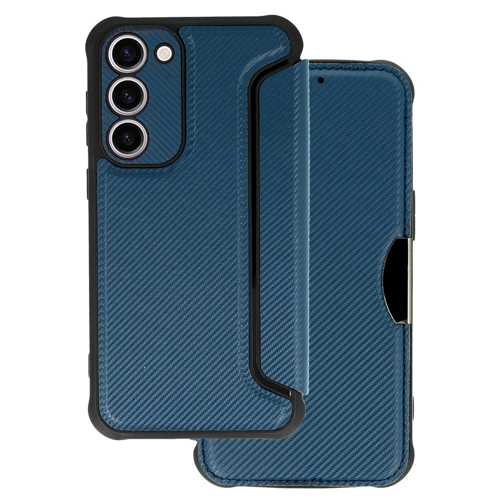 Aizsargvāciņš Samsung Galaxy S23 Plus – Razor Carbon, tumši zils