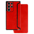 Aizsargvāciņš Samsung Galaxy S23 Plus – Razor Leather, sarkans
