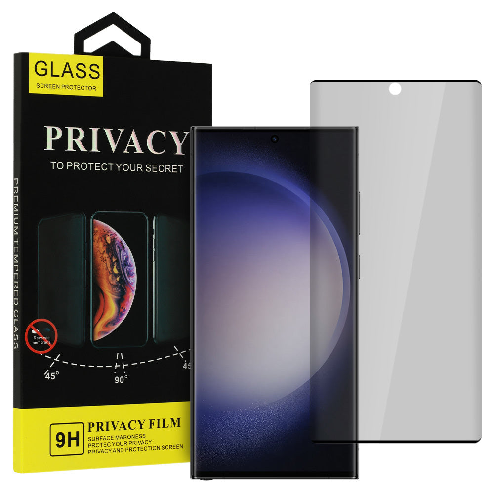 Aizsargstikls Samsung GALAXY S22 ULTRA – Privacy, melns