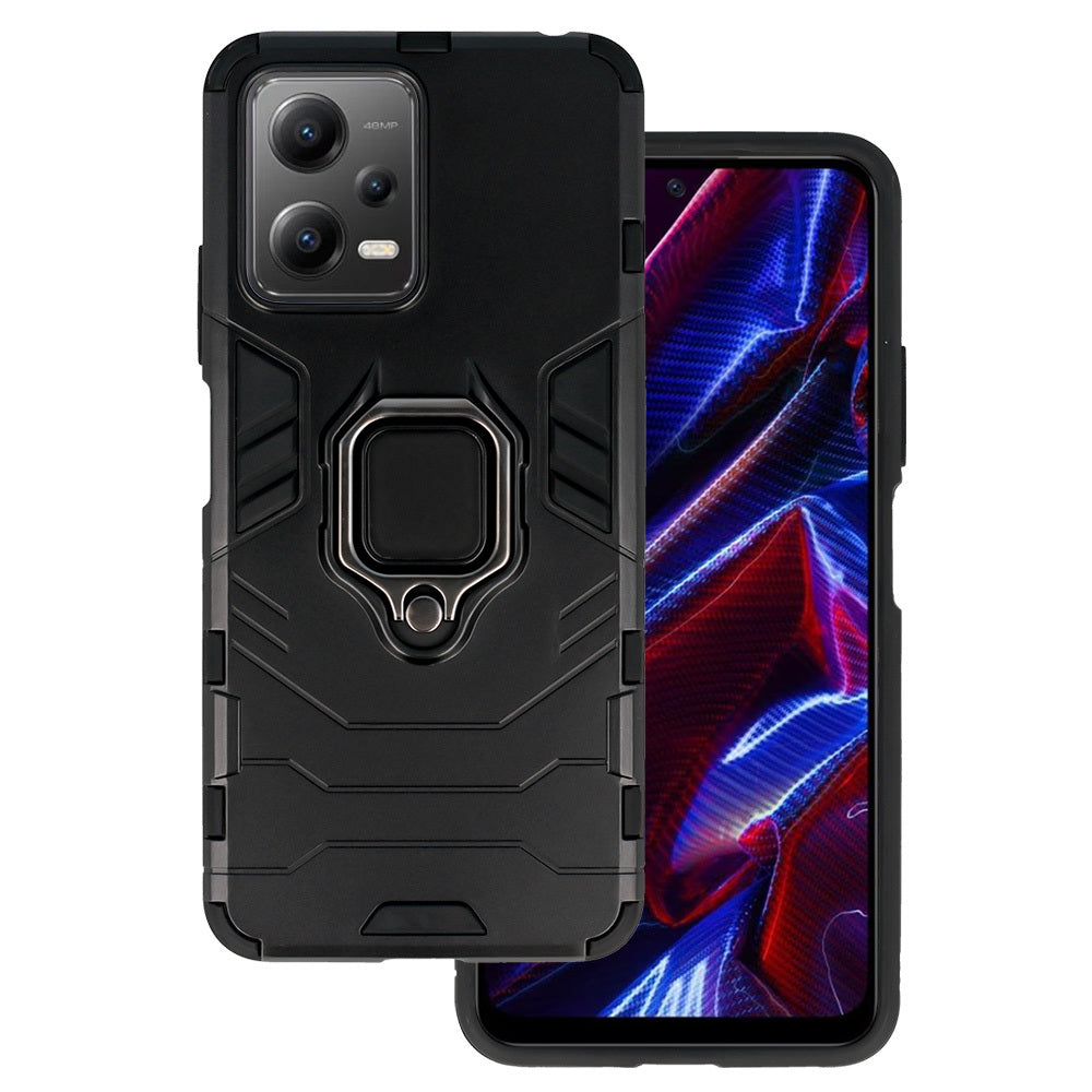 Aizsargvāciņš Xiaomi Redmi Note 12 5G/Poco X5 – Ring Armor, melns
