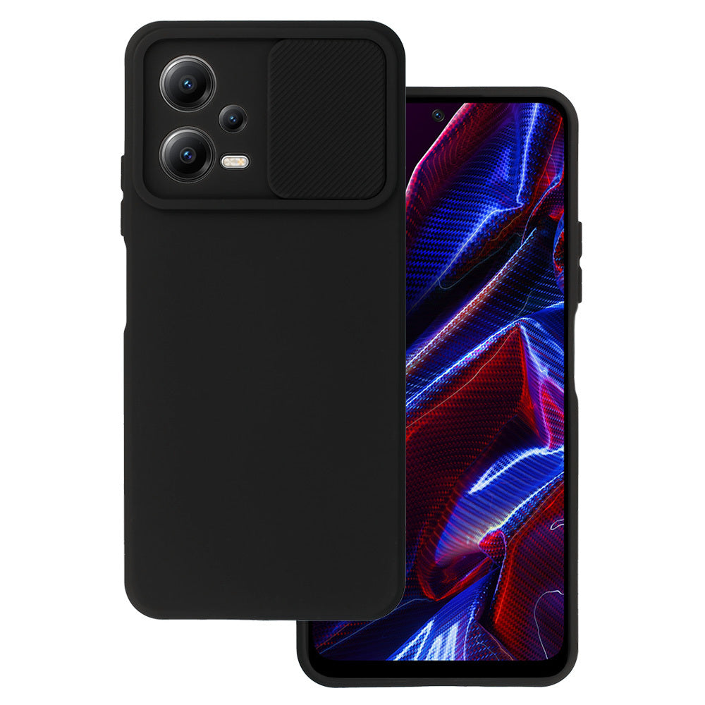 Aizsargvāciņš Xiaomi Redmi Note 12 5G/Poco X5 – Camshield Soft, melns