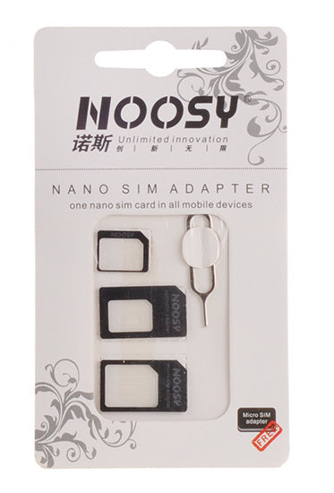Adapteris Adapter - Nano SIM to Micro SIM - NOOSY BLISTER PACK