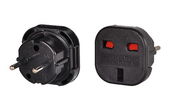 Adapteris Charger adapter - England-Poland - Black