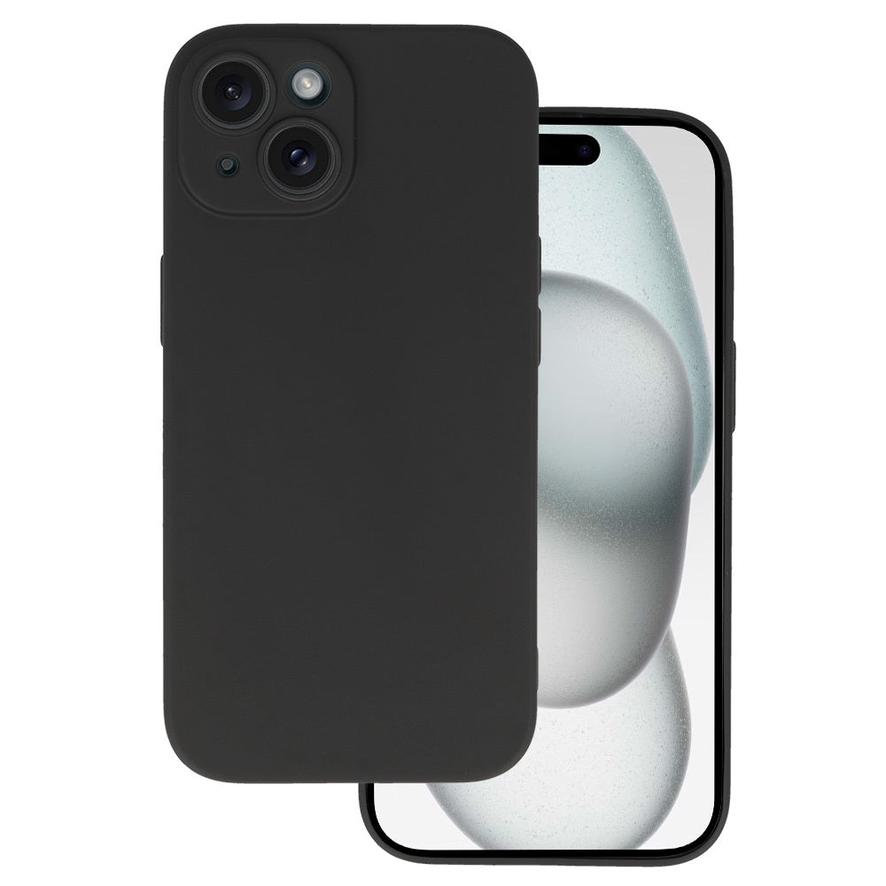 Aizsargvāciņš iPhone 15 – Back MATT, melns
