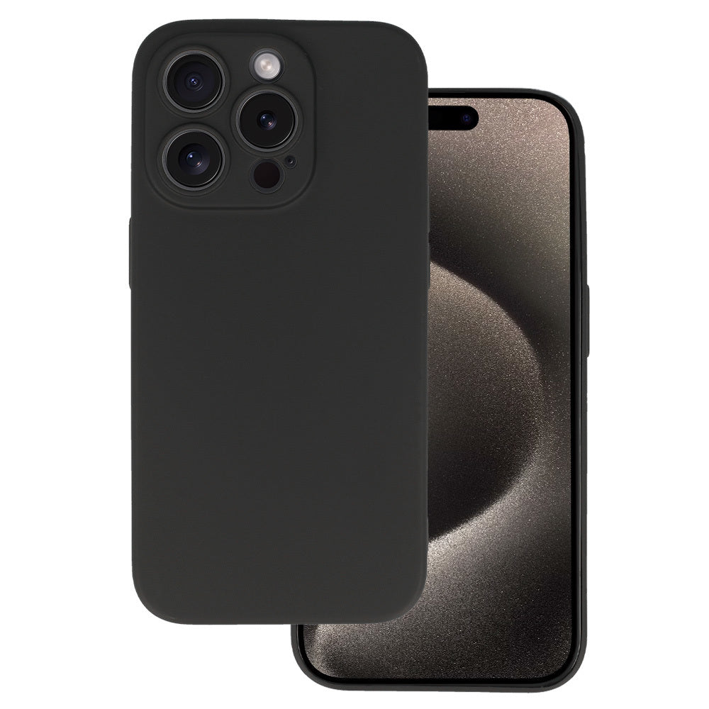 Aizsargvāciņš iPhone 15 PRO – Back MATT, melns