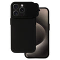Aizsargvāciņš iPhone 15 Pro – Camshield Soft, melns